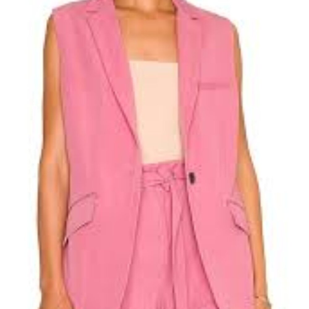Rag and Bone - Margot Sleeveless Belted Blazer Sz 10